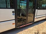 a bus that is parked on the side of the road