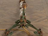 a metal pole with a rope on top of it