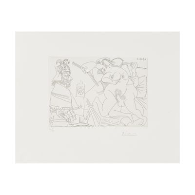 une image d'un dessin en noir et blanc d'un homme et d'une femme