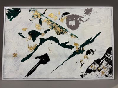 Sayah DOUKNI ? - Composition abstraite sur fond blanc impres…