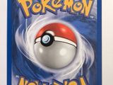 a pokemon card with a red and white ball on it