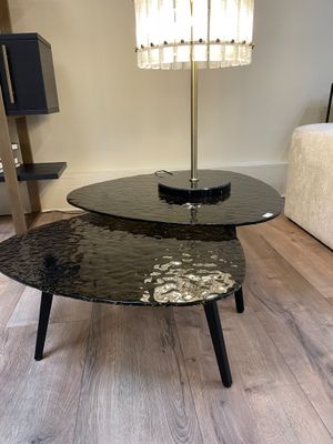 1 table basse « Riley » verre trempé (set de 2)