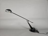FASE Lampe de bureau à balancier en métal laqué noir