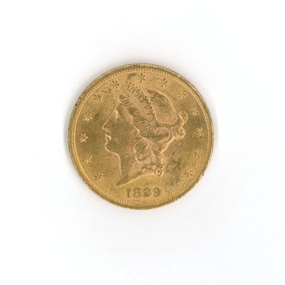 an image of a gold coin on a white surface