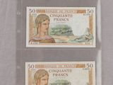 deux feuilles de papier sur lesquelles figurent les portraits d'un homme et d'une femme