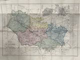an old map of the country of france with its major cities
