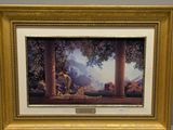 an image of a painting on display in a gold frame