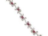 a ruby and diamond bracelet