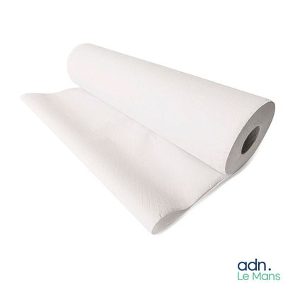 rouleau de papier blanc sur fond blanc, avec un fond blanc