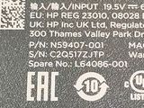 an image of a close up of a label on a laptop