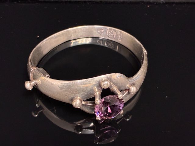 Bracelet en argent Sterling, LOS BALLESTEROS Mexique. Avec pierre...