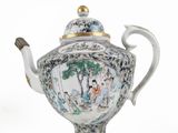a tea pot with a lid on a white background