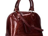 louis vu vu bag in burgundy patent