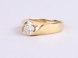 an image of a gold ring with a single diamond