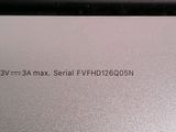 a close up of the back of a laptop computer