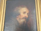 painting of a bearded man with a beard in a gold frame