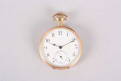 montre de gousset en or, diam. 4.7 g env., trotteuse à six h… - Photo 1