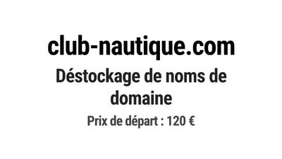Nom de domaine club-nautique.com.