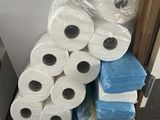 several rolls of toilet paper are stacked on top of each other