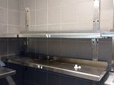 an image of a commercial kitchen with stainless steel counter tops
