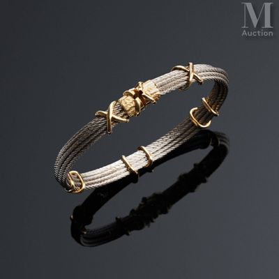 FRED Bracelet Force 10 formé de câbles en acier retenus par …