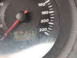 a close up of a speedometer on a car