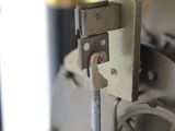 a close up of a machine that is on a table