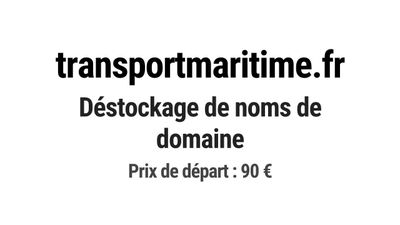 Nom de domaine transportmaritime.
