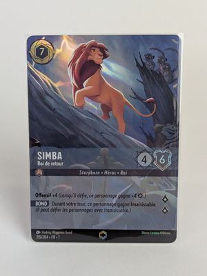 une carte sur laquelle figurent un lion et un dragon