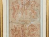 an image of a drawing of a group of people on a beach