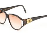 Lunettes de soleil Versa Versa Versa Versa, motif écaille, verres marron