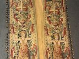 an image of a very long piece of cloth with a design on it