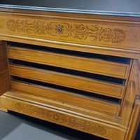 COMMODE A PORTES FORMANT BUREAU d'Epoque Charles X en placag… (photo 3)