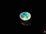 a white oplite gems on a black background