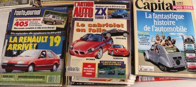 Lot d’environ 40 magazines automobiles comprenant notamment …