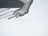 a drawing of a cat sitting on top of a table