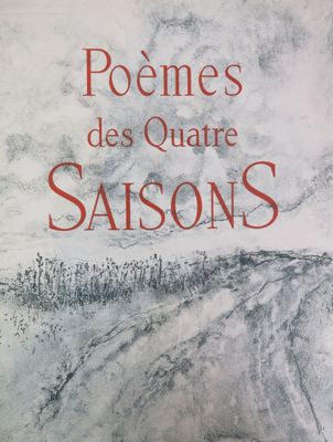 the cover of the book poemes des quate saisons