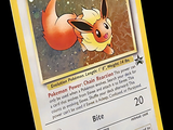 une carte sur laquelle figure l'image d'un personnage de Pokémon