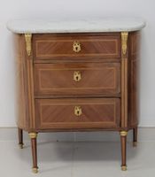 Commode demi-lune en bois de placage ouvrant par trois tiroi… (photo 2)