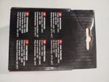 a box of cigarettes on a table with the labels on it