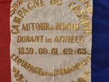 flag of the automobile automobile automobile department of france with gold lettering