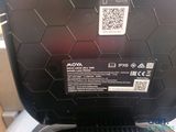 a close up of the back of a microwave oven