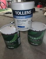 3 seaux de peinture comprenant 2 seaux de 16L de marque UNIK…
