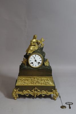 a clock that is sitting on top of a table