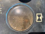 a close up of a metal object on a table