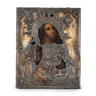 une image représentant une plaque métallique sur laquelle figure Jésus