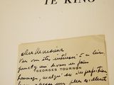 a piece of paper with writing on it that says tao te king