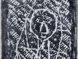 une image représentant un dessin en noir et blanc d'une personne dans un arbre