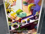 the box is clear and has a picture of a cartoon character on it