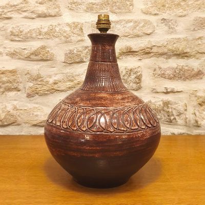 Lampe a poser ou de sol en céramique émaillée, production Accolay sign - Photo 1